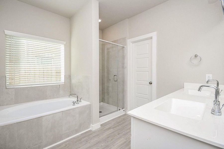 Furnished interior view inside a new home in Marvida, Cypress (Image 10).