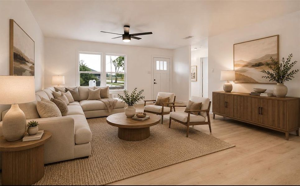 Furnished interior view inside a new home in , Terrell (Image 6). Furnished interior view inside a new home in , Terrell (Image 6).