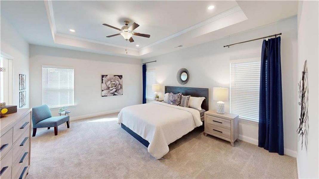 Furnished interior view inside a new home in Holliday Pass, Griffin (Image 28). Furnished interior view inside a new home in Holliday Pass, Griffin (Image 28).
