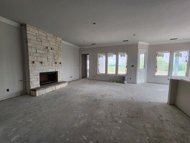 In-progress construction of a new home in Rocky Top, Krum, TX (Image 5).