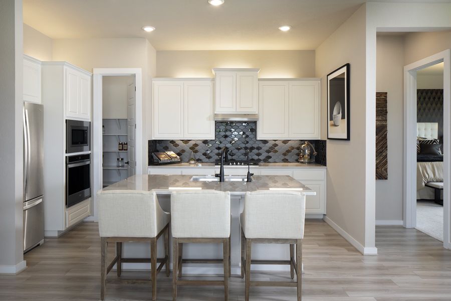 Furnished interior view inside a new home in University Heights, Round Rock (Image 5). Furnished interior view inside a new home in University Heights, Round Rock (Image 5).