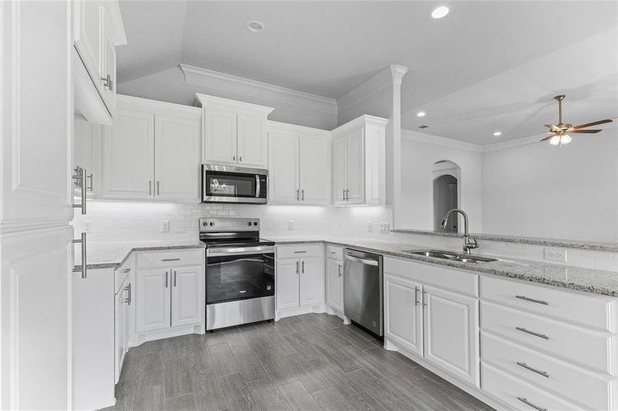 Furnished interior view inside a new home in , Springtown (Image 6).