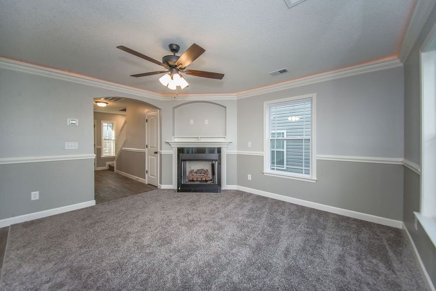 Representative unfurnished interior of a home built from the Heatherwood by Enchanted Homes in Ballentine Ridge, Lyman (Image 37).