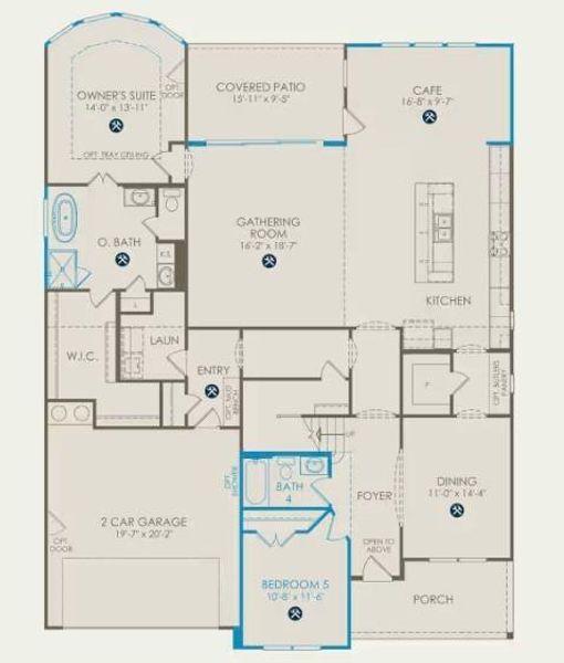 Pulte Homes, Oak Grove floor plan