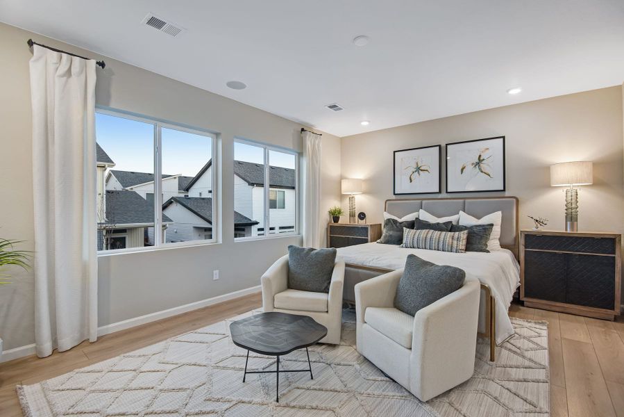 Furnished interior view inside a new home in Reunion, Commerce City (Image 10).
