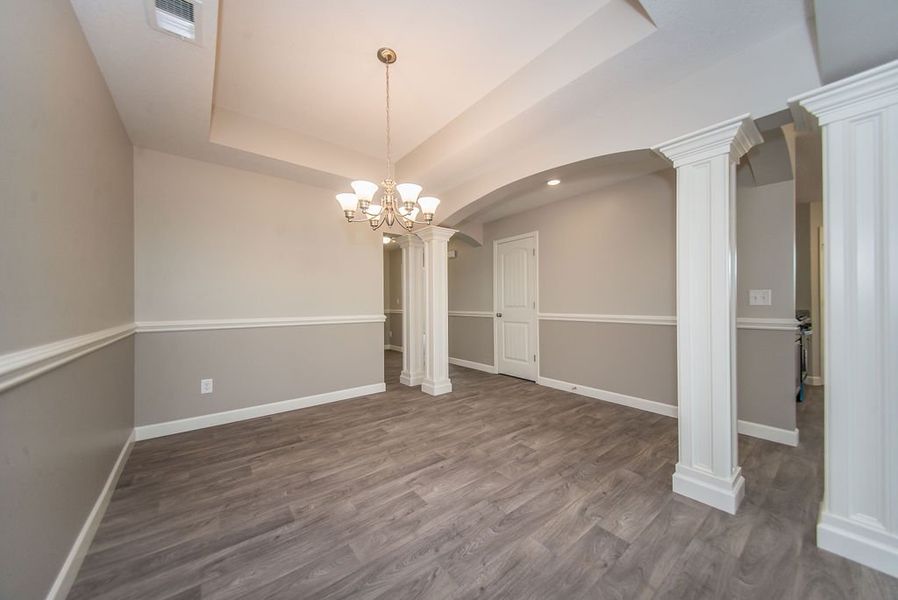 Representative unfurnished interior of a home built from the Beaumont by Enchanted Homes in Guadalupe Heights, Seguin (Image 38).