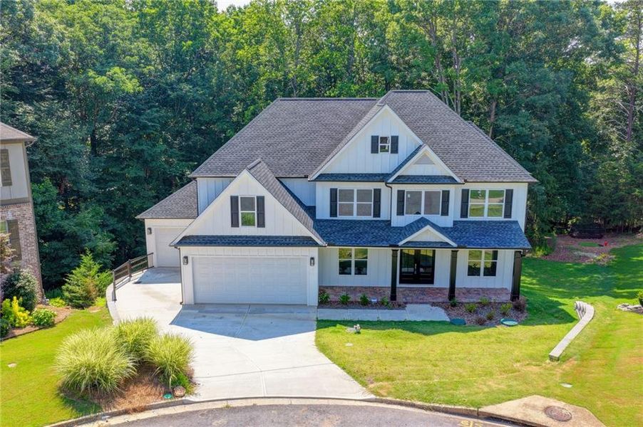 Front exterior of a new home in , Gainesville, GA, highlighting curb appeal (Image 26).