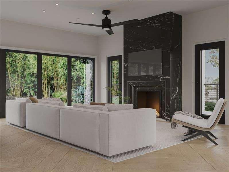 Furnished interior view inside a new home in , Brookhaven (Image 3).