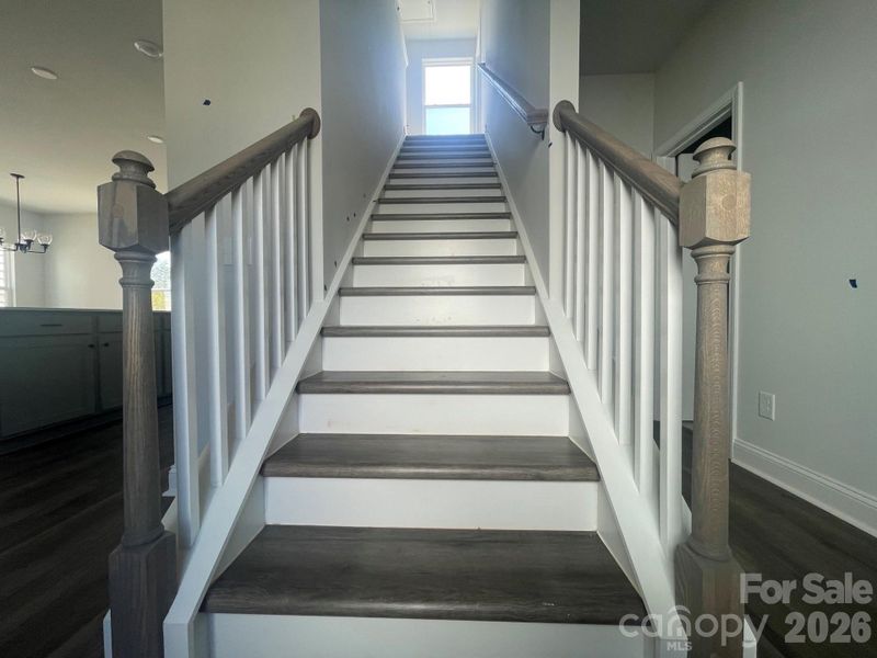 No carpet on the steps