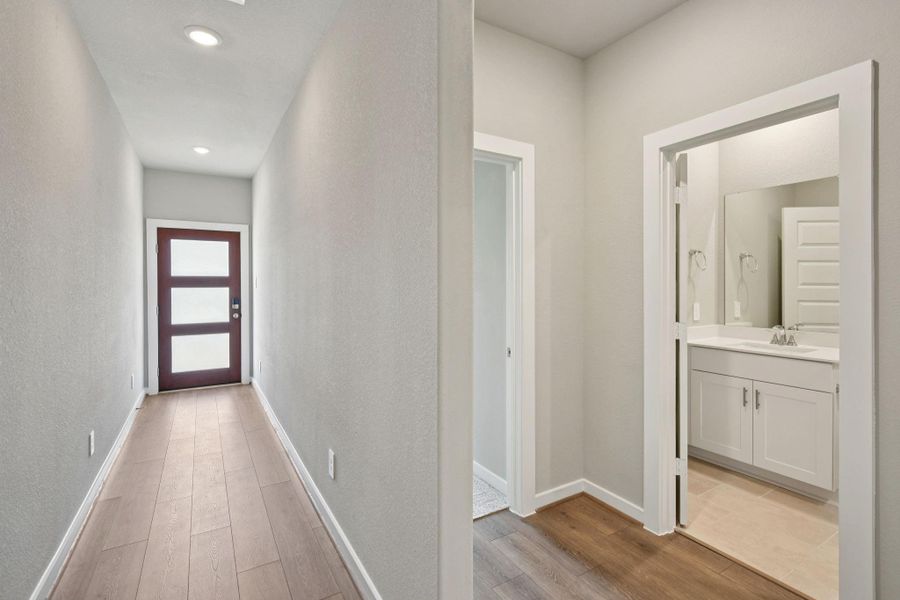 Photo is not of the actual home, but is an inspirational photo of builder’s model home and may depict options, furnishings, and/or decorator features that are not included