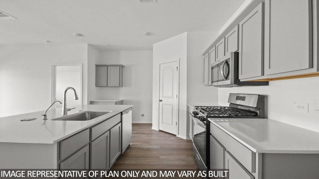 Furnished interior view inside a new home in The Canopies, Splendora (Image 4).