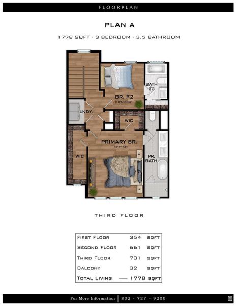2D floor plan layout of this home in , Houston, TX (Image 6).