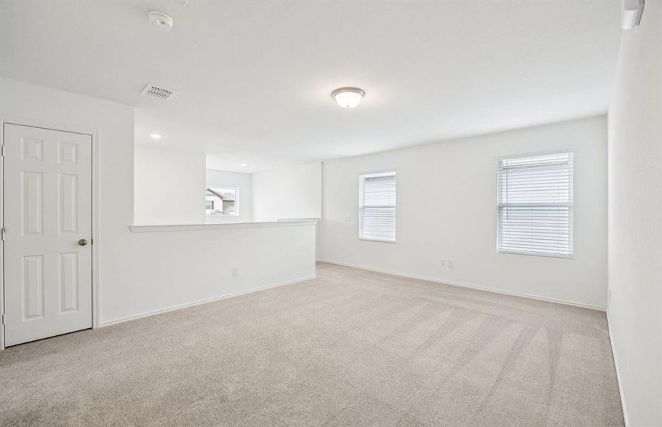 Large windows in upstairs game room Large windows in upstairs game room