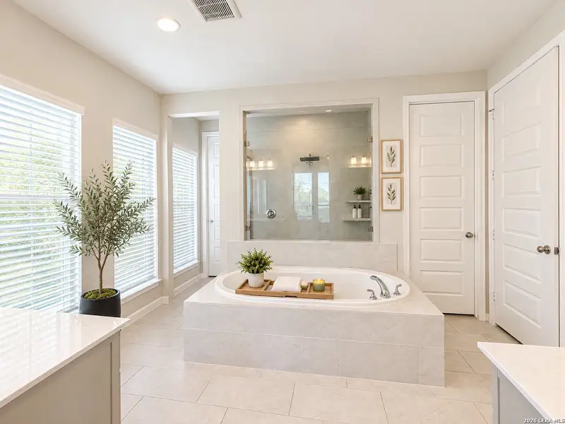 Furnished interior view inside a new home in Bison Ridge, San Antonio (Image 10). Furnished interior view inside a new home in Bison Ridge, San Antonio (Image 10).