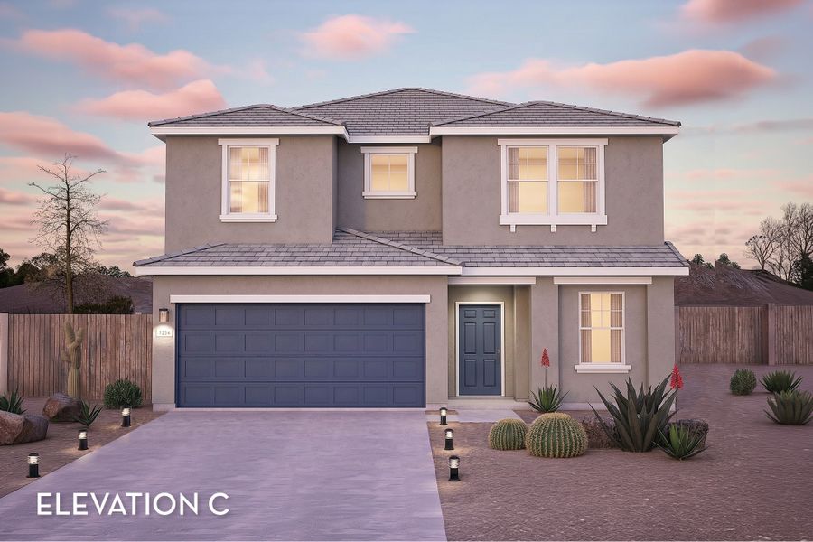 Representative exterior photo of a completed home built from the Blanco by CastleRock Communities in Hayden Estates, Buckeye, AZ (Image 15). Representative exterior photo of a completed home built from the Blanco by CastleRock Communities in Hayden Estates, Buckeye, AZ (Image 15).