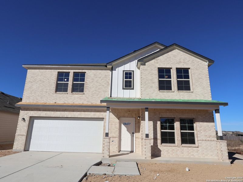 In-progress construction of a new home in Winding Brook, San Antonio, TX (Image 35).