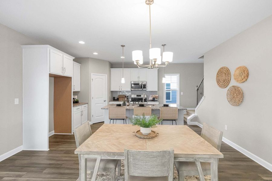 Representative furnished interior of a home built from the Aberdeen by Caviness & Cates Communities in Bartlett Manor, Youngsville (Image 155).