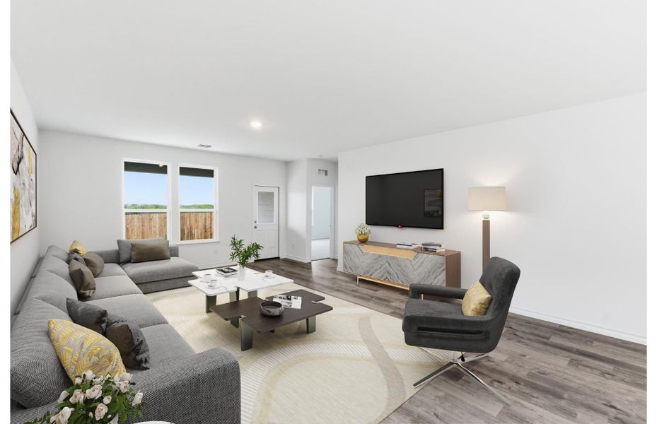 Furnished interior view inside a new home in Vista Real, Converse (Image 4).