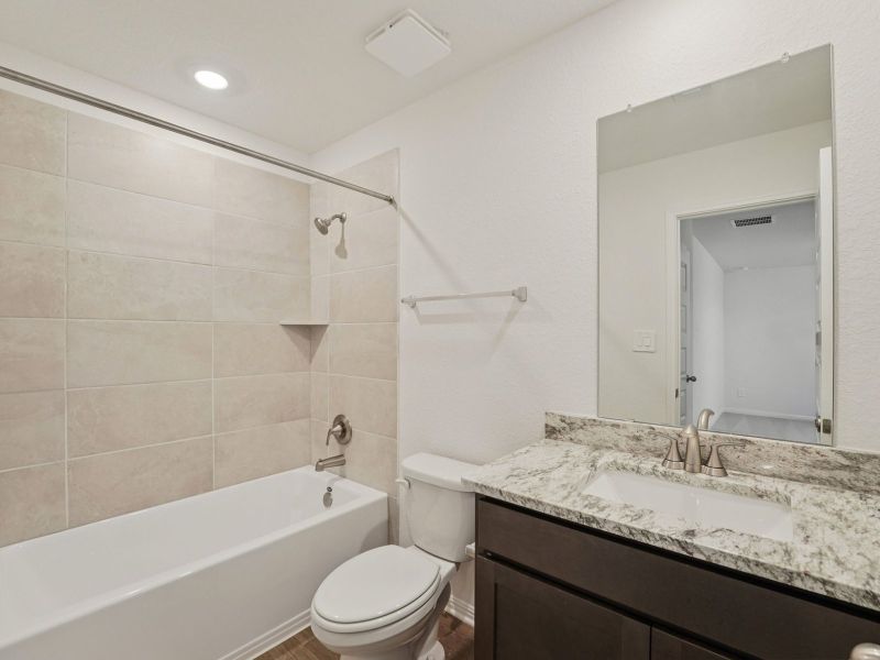 Furnished interior view inside a new home in Lakeside Meadows, Pflugerville (Image 5).