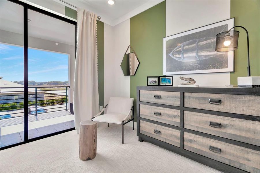 Furnished interior view inside a new home in Eagles Cove at Mirada, San Antonio (Image 38).