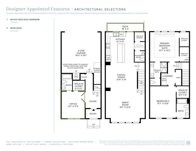 2D floor plan layout of this home in The Nations, Nashville, TN (Image 5). 2D floor plan layout of this home in The Nations, Nashville, TN (Image 5).