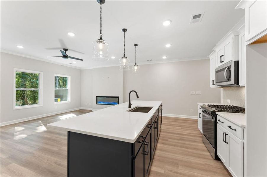 Furnished interior view inside a new home in River Walk Place, Lawrenceville (Image 13). Furnished interior view inside a new home in River Walk Place, Lawrenceville (Image 13).