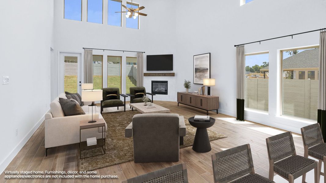 Furnished interior view inside a new home in Two Step Farm, Montgomery (Image 9). Furnished interior view inside a new home in Two Step Farm, Montgomery (Image 9).