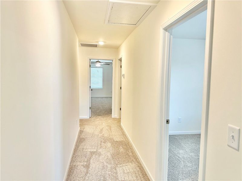 Spacious, unfurnished interior of a new home in Champions Village at Cherry Hill, Pendleton (Image 22). Spacious, unfurnished interior of a new home in Champions Village at Cherry Hill, Pendleton (Image 22).