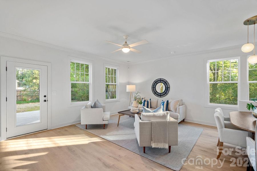 Furnished interior view inside a new home in , Charlotte (Image 9).