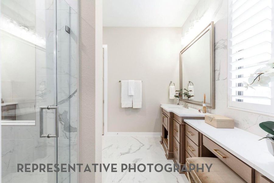 Furnished interior view inside a new home in Elyson, Katy (Image 19).