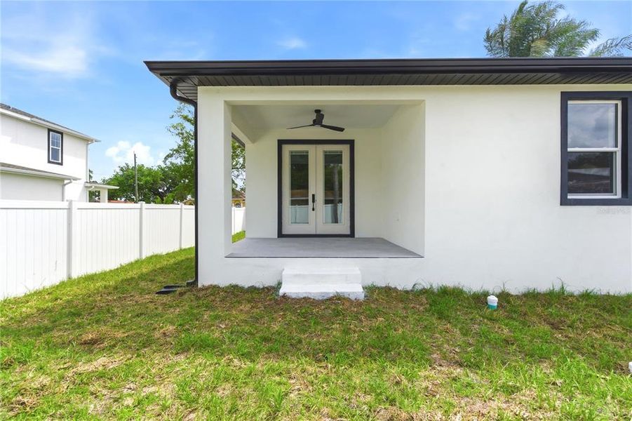 Exterior details and patio area of a home in , Tampa (Image 2). Exterior details and patio area of a home in , Tampa (Image 2).