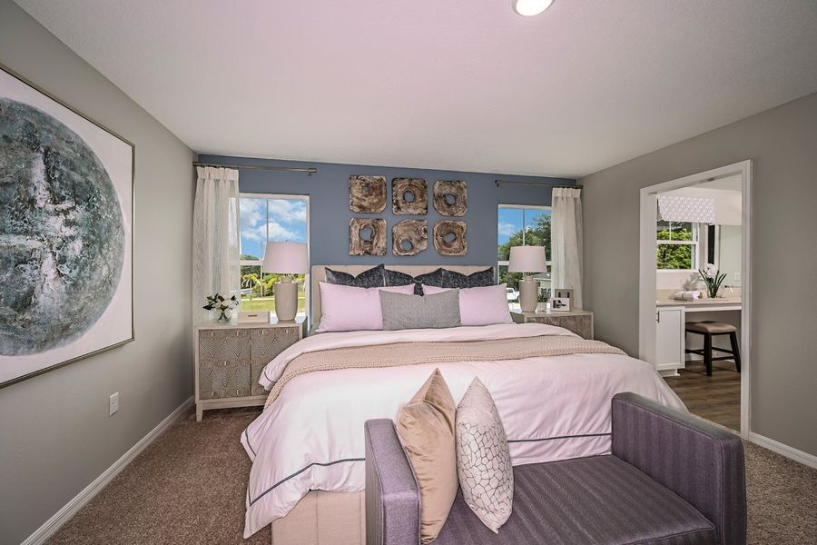 Furnished interior view inside a new home in Scenic Terrace, Haines City (Image 16).