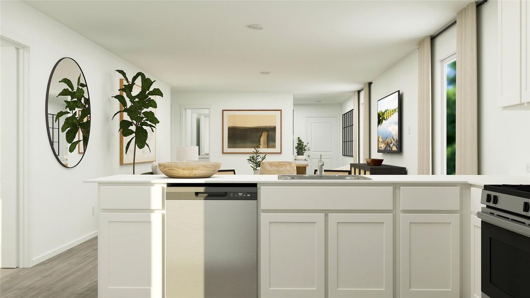 Furnished interior view inside a new home in , Jarrell (Image 16).