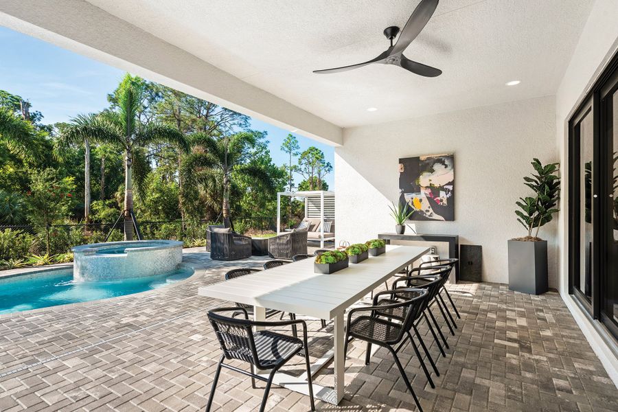 Representative exterior details of a home built from the Barbados by GL Homes in Valencia Harbor (55+), Fort Myers (Image 3).