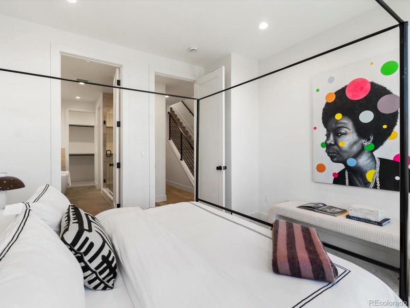 Furnished interior view inside a new home in , Denver (Image 43).