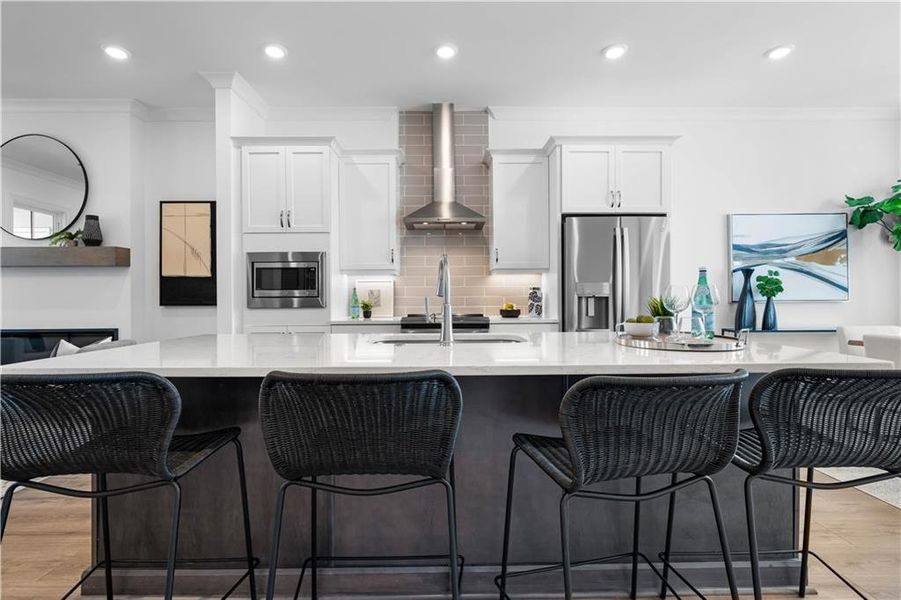 Furnished interior view inside a new home in Waterside Condos, Peachtree Corners (Image 11).