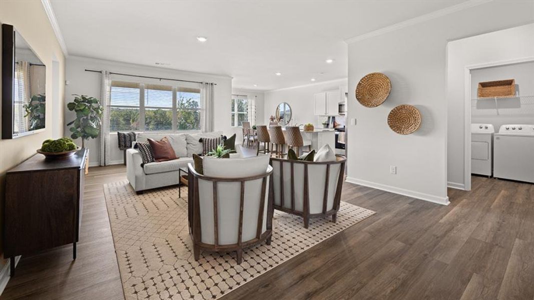 Furnished interior view inside a new home in Lost Creek, Dallas (Image 5).