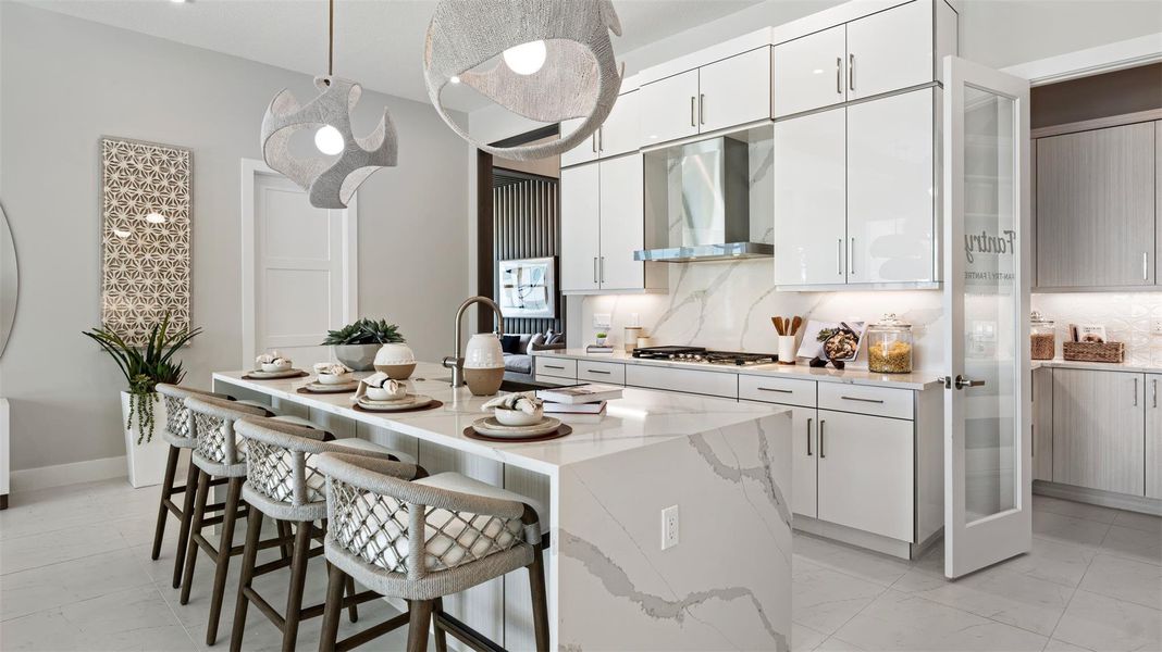 Furnished interior view inside a new home in L'Ambiance at Avenir, Palm Beach Gardens (Image 41).