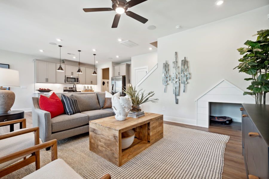 Representative furnished interior of a home built from the Allison by Tri Pointe Homes in Seven Oaks, Belmont (Image 15).