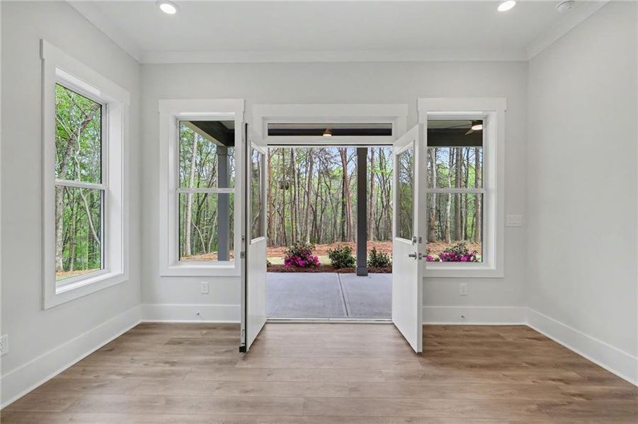 Furnished interior view inside a new home in , Clarkesville (Image 37).