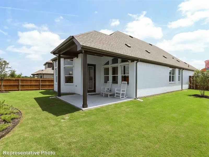 Exterior details and patio area of a home in Anna Ranch, Anna (Image 2). Exterior details and patio area of a home in Anna Ranch, Anna (Image 2).