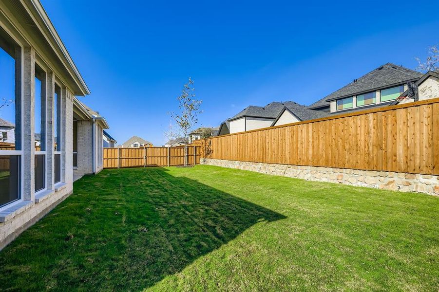 View of fenced backyard View of fenced backyard