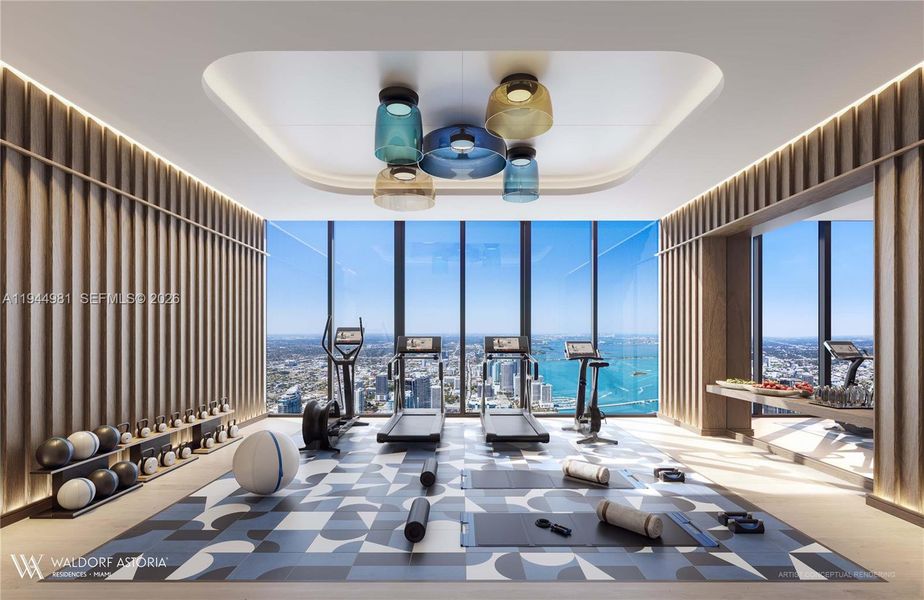 Community amenities in Waldorf Astoria Residences Miami, Miami (Image 12).