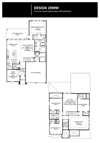 2D floor plan layout of this home in Flora, Hutto, TX (Image 2). 2D floor plan layout of this home in Flora, Hutto, TX (Image 2).