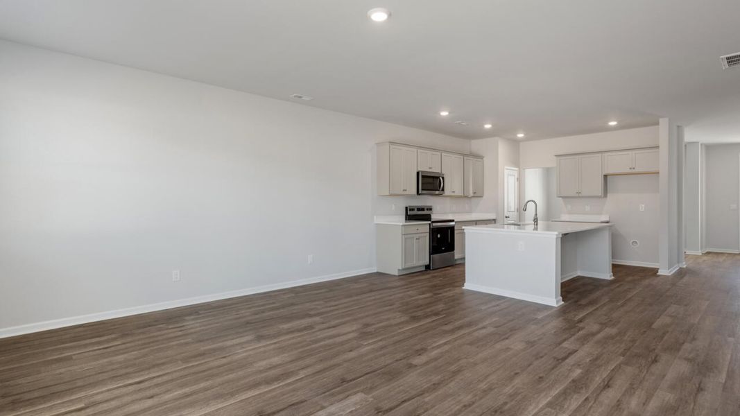 Representative unfurnished interior of a home built from the TILLMAN by D.R. Horton in Surfside Landing, Hubert (Image 26).