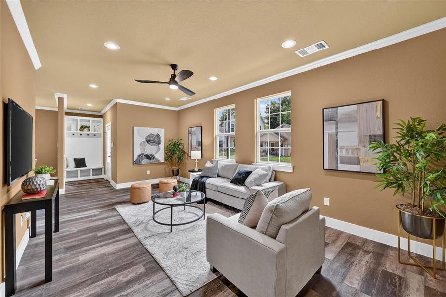 Furnished interior view inside a new home in , Waxahachie (Image 13). Furnished interior view inside a new home in , Waxahachie (Image 13).