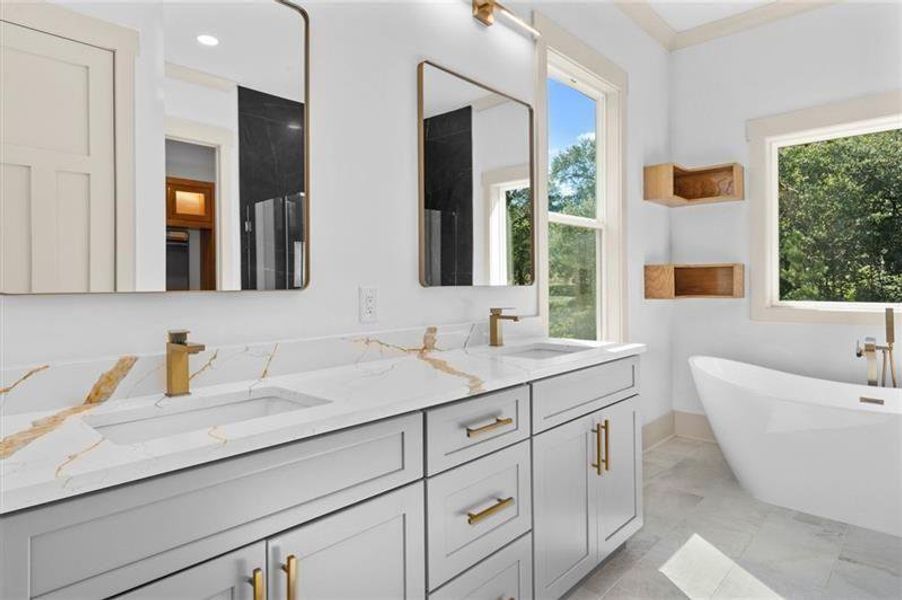 Furnished interior view inside a new home in , Powder Springs (Image 13).