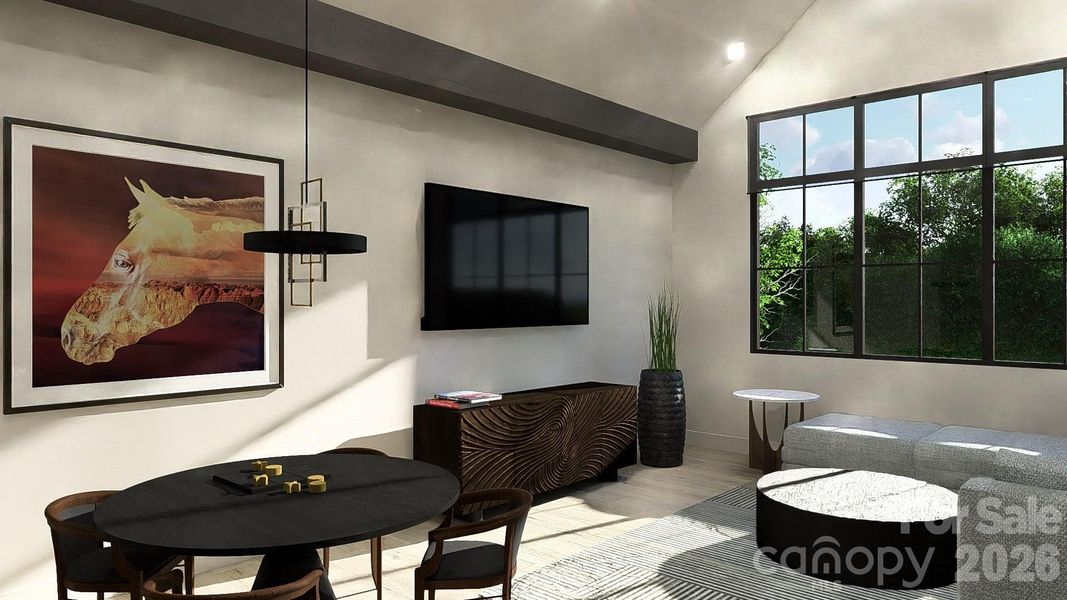 Furnished interior view inside a new home in , Charlotte (Image 11).