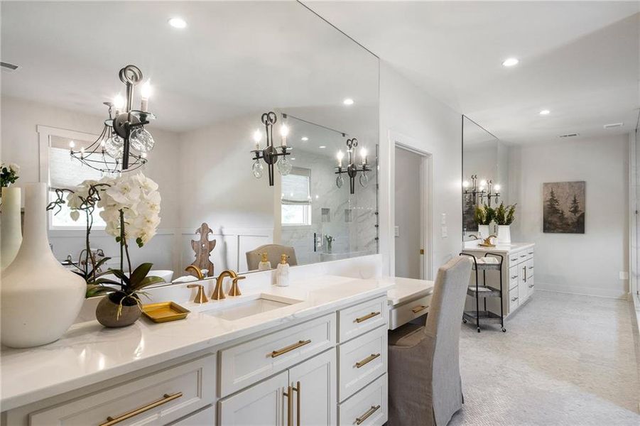 Furnished interior view inside a new home in , Canton (Image 36).