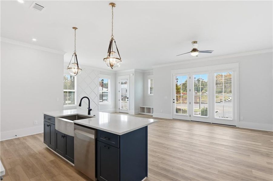Furnished interior view inside a new home in , Braselton (Image 5).